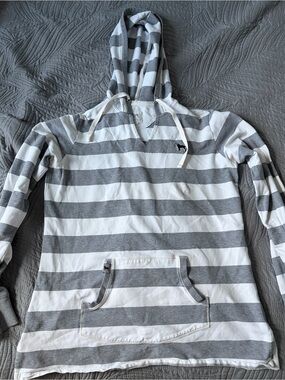 Black Dog striped hoodie